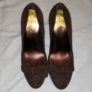 Cole Haan Brown Suede Pumps